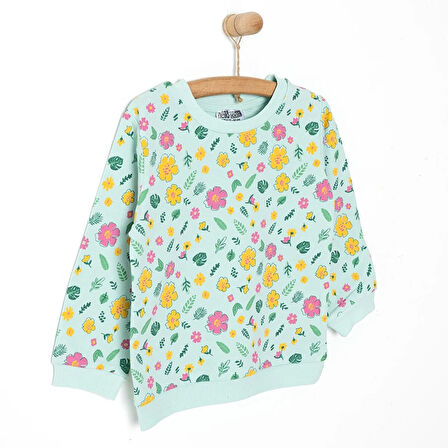 HelloBaby Basic Kız Az Şardonlu Sweatshirt Kız Bebek