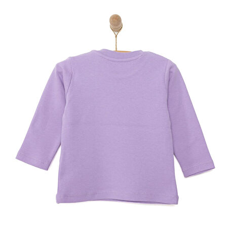 HelloBaby Basic Çiçek Desenli İnterlok Uzun kol Tshirt Kız Bebek