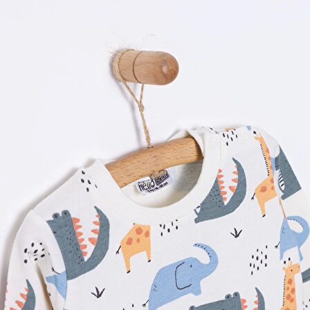 HelloBaby Basic Erkek Az Şardonlu Sweatshirt Erkek Bebek