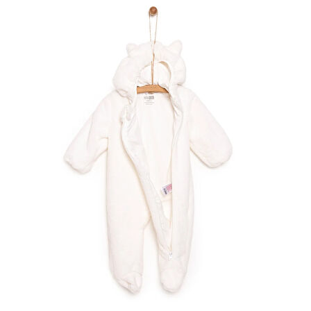 HelloBaby Yenidoğan Erkek Peluş Patikli Tulum Erkek Bebek