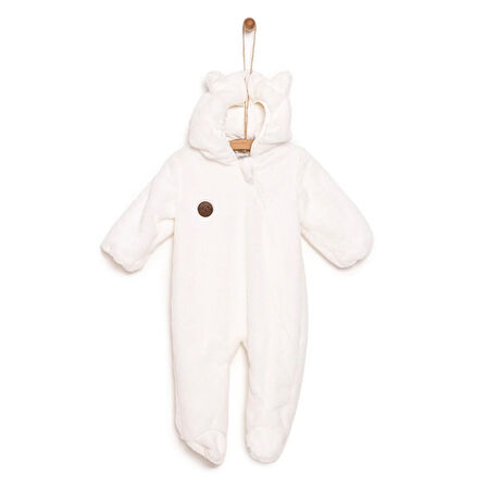 HelloBaby Yenidoğan Erkek Peluş Patikli Tulum Erkek Bebek