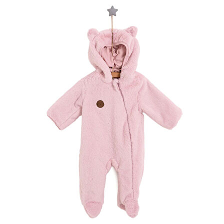 HelloBaby Yenidoğan Kız Peluş Patikli Tulum Kız Bebek