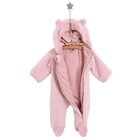 HelloBaby Yenidoğan Kız Peluş Patikli Tulum Kız Bebek