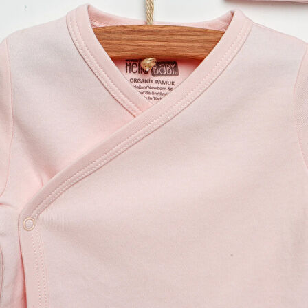 HelloBaby Yenidoğan Organik Zıbın-Şapka-Patikli Alt Unisex