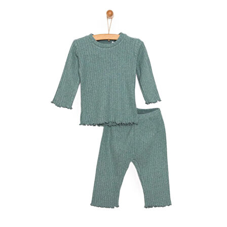 HelloBaby Kaşkorse Uzun Kol Pijama Takımı Kız Bebek