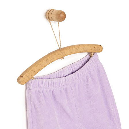 HelloBaby Basic Lastikli Kadife Eşofman Alt Kız Bebek