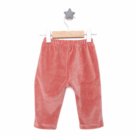 HelloBaby Basic Kadife Eşofman Alt Kız Bebek