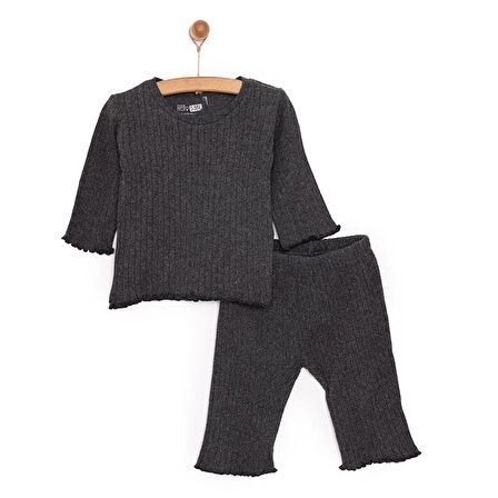 HelloBaby Kaşkorse Uzun Kol Pijama Takımı Kız Bebek