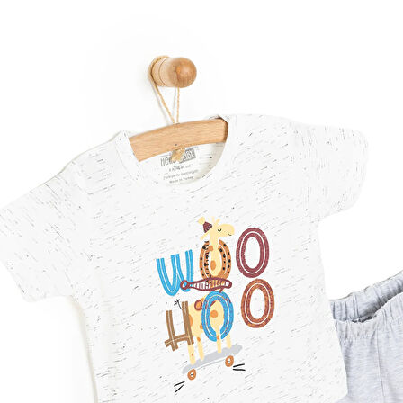HelloBaby Erkek Kısa Kol Pijama Takımı Erkek Bebek