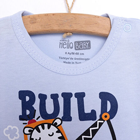 HelloBaby Erkek Kısa Kol Pijama Takımı Erkek Bebek