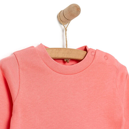 HelloBaby Basic İnterlok  Uzun kol Tshirt Kız Bebek