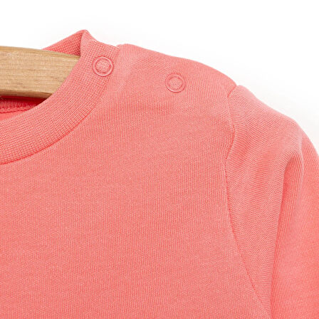 HelloBaby Basic İnterlok  Uzun kol Tshirt Kız Bebek