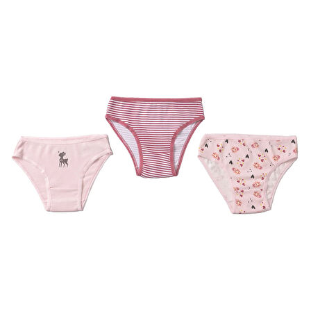 HelloBaby Kız Bebek 3'lü Slip Külot