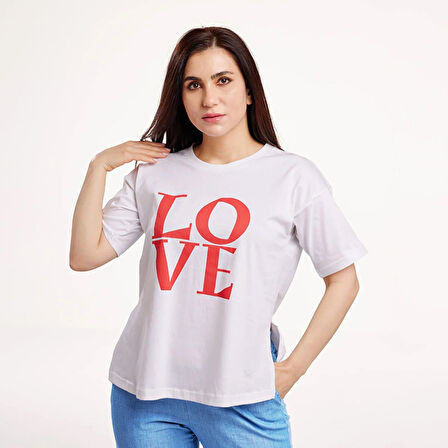 baby mom Hamile Love Baskılı Kısa Kol Tshirt Anne Giyim