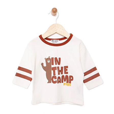 HelloBaby Forest Camp Erkek Sweatshirt Erkek Bebek
