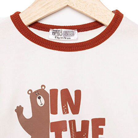 HelloBaby Forest Camp Erkek Sweatshirt Erkek Bebek