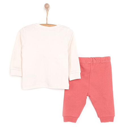 HelloBaby Balerin Bisisklet Yaka Pijama Takımı Kız Bebek