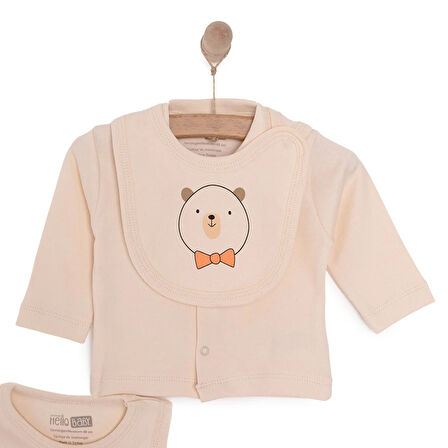 HelloBaby Yenidoğan  Papyon Detaylı Erkek 10lu Hastane Çıkışı Erkek Bebek