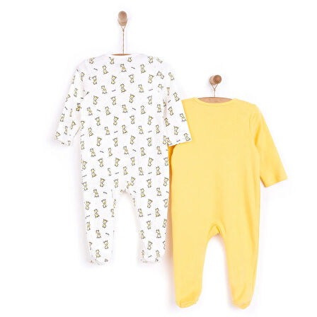 HelloBaby Yenidoğan Erkek 2li Patikli Tulum Erkek Bebek