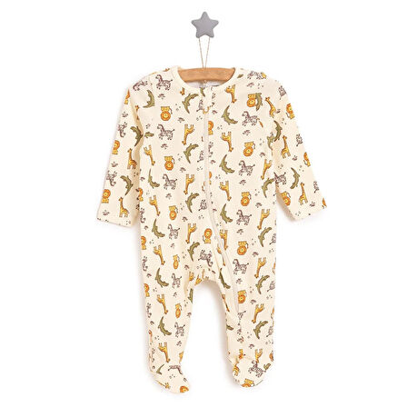 HelloBaby Yenidoğan Erkek  Patikli Tulum Erkek Bebek