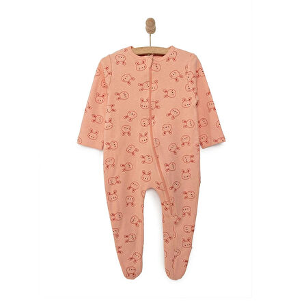 HelloBaby Yenidoğan Kız  Patikli Tulum Kız Bebek