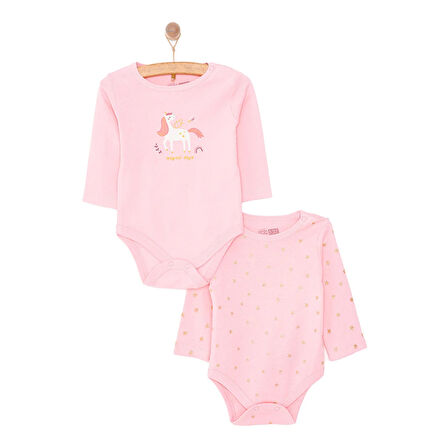 HelloBaby Kız 2li Uzun Kol Body Kız Bebek