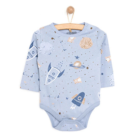 HelloBaby Erkek Uzun Kol Body Erkek Bebek