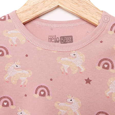 HelloBaby Kız Uzun Kol Body Kız Bebek