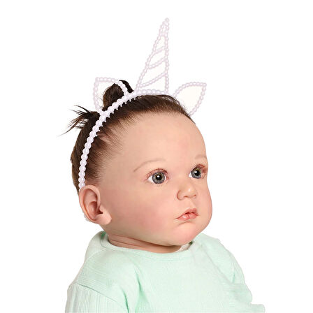 HelloBaby Unicorn İnci Kız Taç Kız Bebek