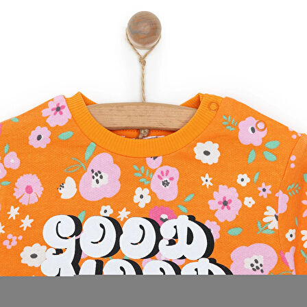 HelloBaby Basic Az Şardonlu Aslan Desenli Sweatshirt Kız Bebek