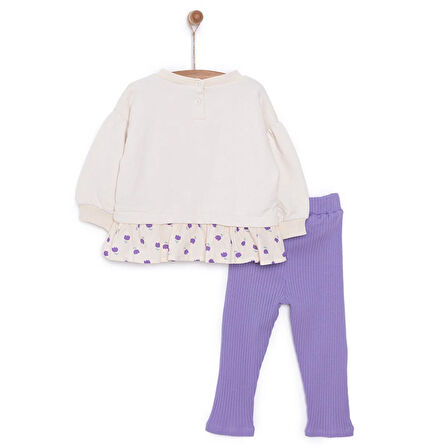 HelloBaby Tulip Kız Sweatshirt - Tayt Kız Bebek
