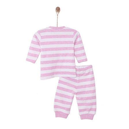 HelloBaby Yenidoğan Çizgili Tshirt-Tayt 2li Takım Unisex