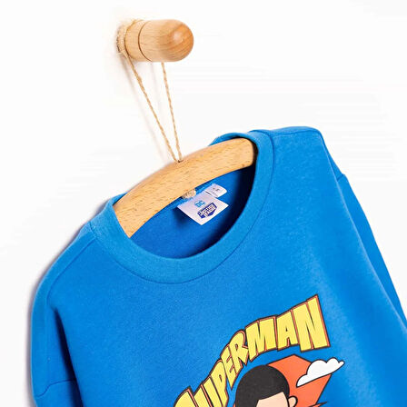 Warner Bros Superman Erkek Uzun Kol Tshirt Erkek Bebek