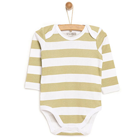 HelloBaby Çizgili Uzun Kol Body Unisex
