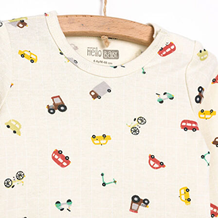 HelloBaby Erkek Uzun Kol Body Erkek Bebek