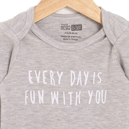 HelloBaby Erkek Uzun Kol Body Erkek Bebek