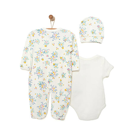 HelloBaby Tulum-Body-Şapka Kız Bebek