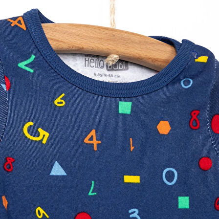 HelloBaby Erkek Uzun Kol Body Erkek Bebek