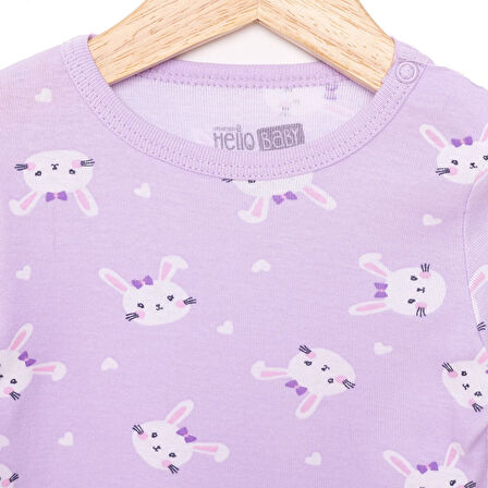 HelloBaby Kız Uzun Kol Body Kız Bebek