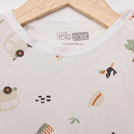 HelloBaby Erkek 2li Uzun Kol Body Erkek Bebek