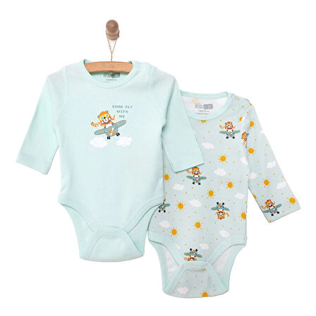 HelloBaby Erkek 2li Uzun Kol Body Erkek Bebek