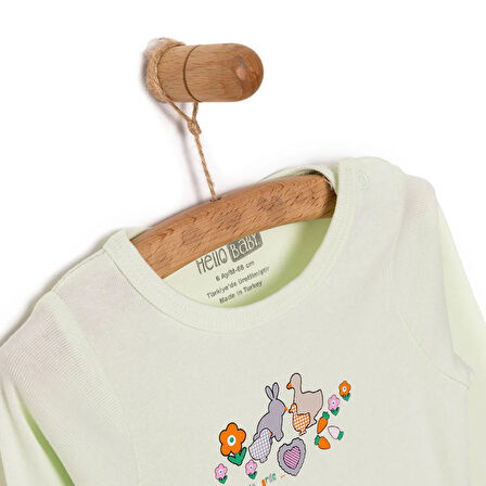HelloBaby Kız Uzun Kol Body Kız Bebek