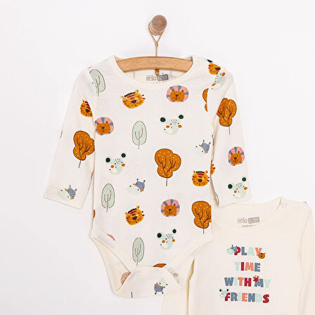 HelloBaby Unisex 2li Uzun Kol Body Unisex