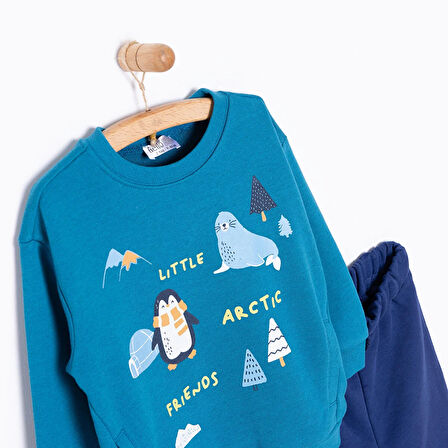 HelloBaby Nordic Forest Erkek Eşofman Takımı Erkek Bebek