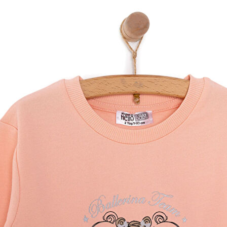 HelloBaby Basic Az Şardonlu Aslan Desenli Sweatshirt Kız Bebek