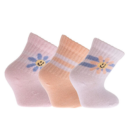 HelloBaby Kız 3lü Soket Çorap Kız Bebek