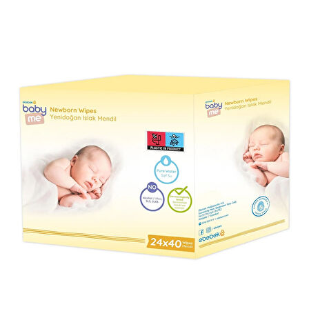 baby me Yenidoğan Islak Mendil 24x40 Adet