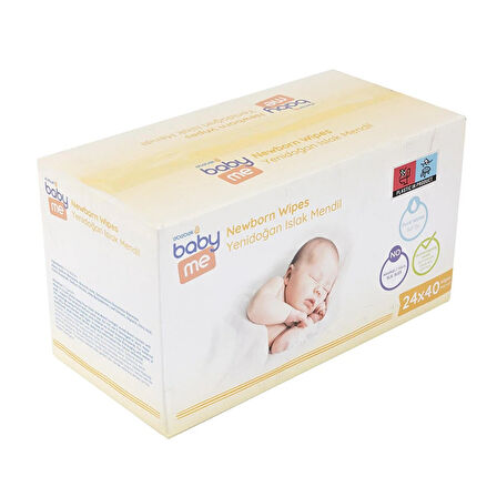 baby me Yenidoğan Islak Mendil 24x40 Adet