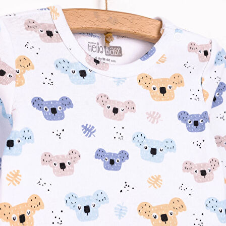 HelloBaby Erkek Uzun Kol Body Erkek Bebek