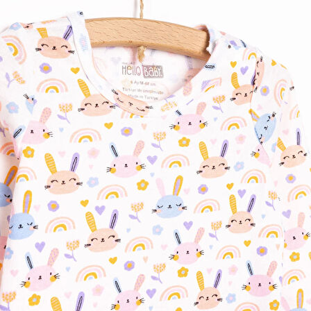 HelloBaby Kız Uzun Kol Body Kız Bebek